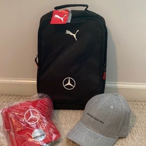 3 Piece (Shoe Bag and 2 Hats) Mercedes-Benz Package